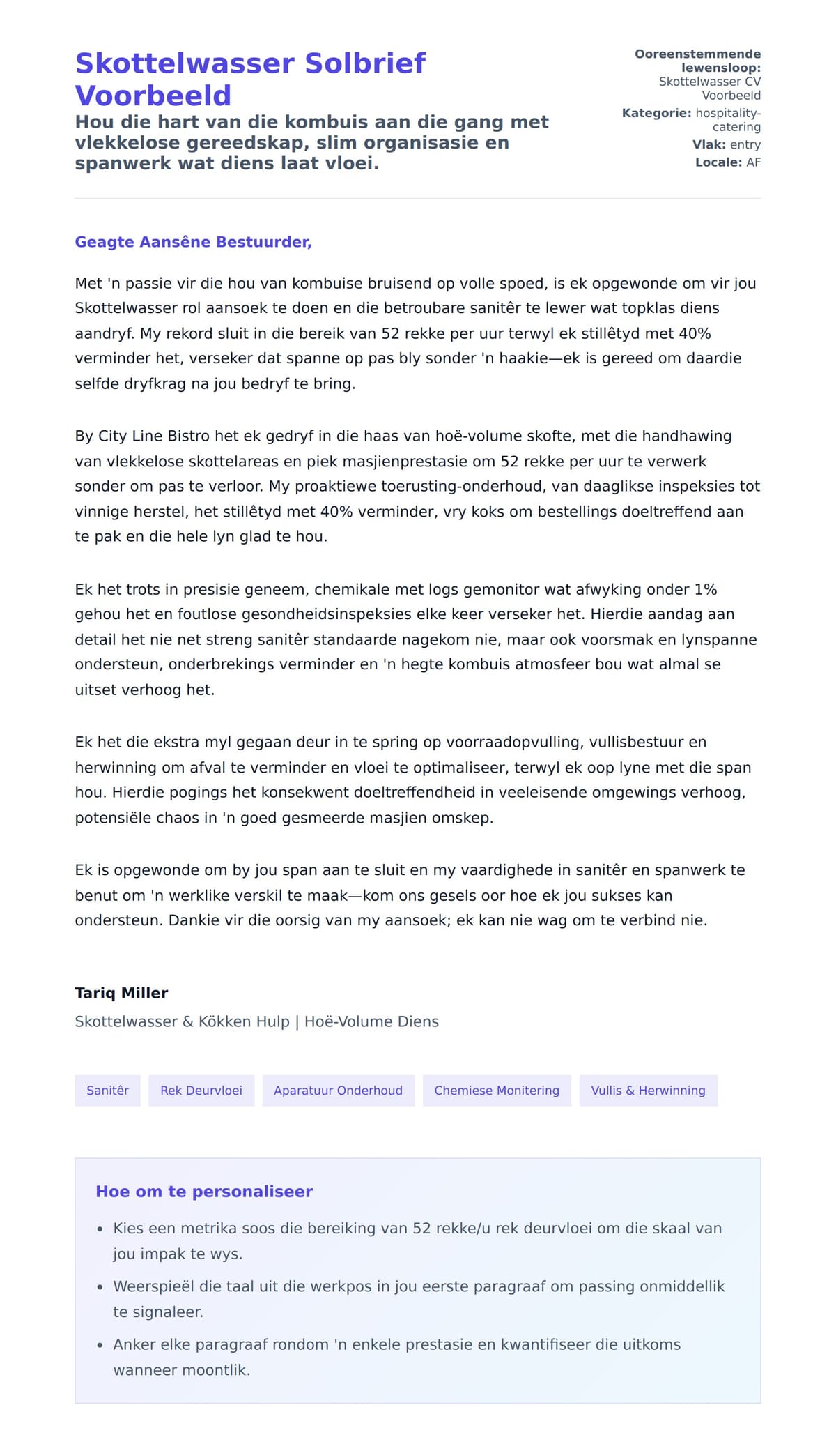 Solbrief-voorskou vir Skottelwasser Solbrief Voorbeeld