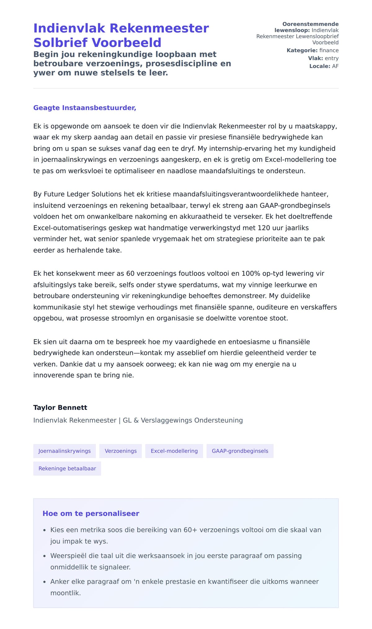 Solbrief-voorskou vir Indienvlak Rekenmeester Solbrief Voorbeeld