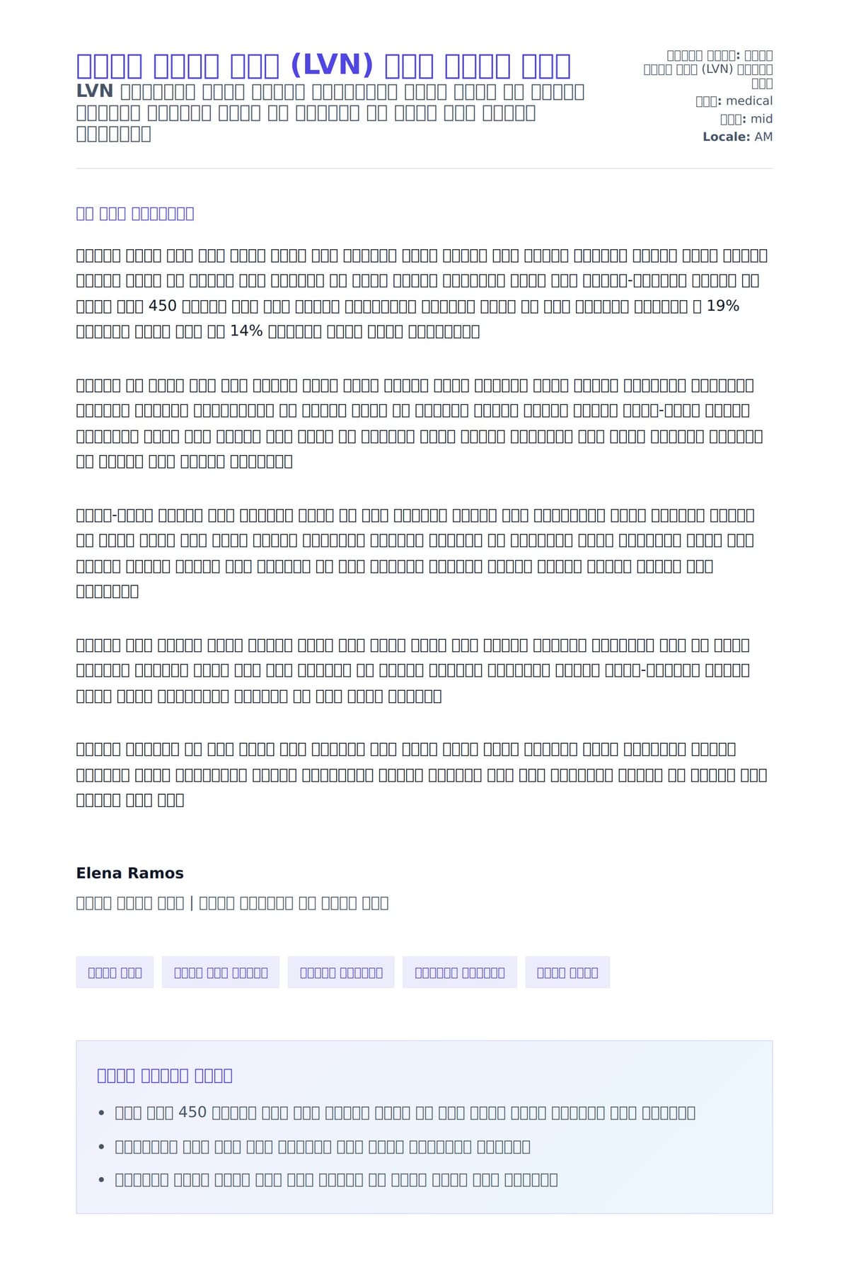 ፈቃደኛ ባለሙያ ነርስ (LVN) ሽያጭ ደብዳቤ ምሳሌ ለአበራ ደብዳቤ ቅድመ ዕይታ