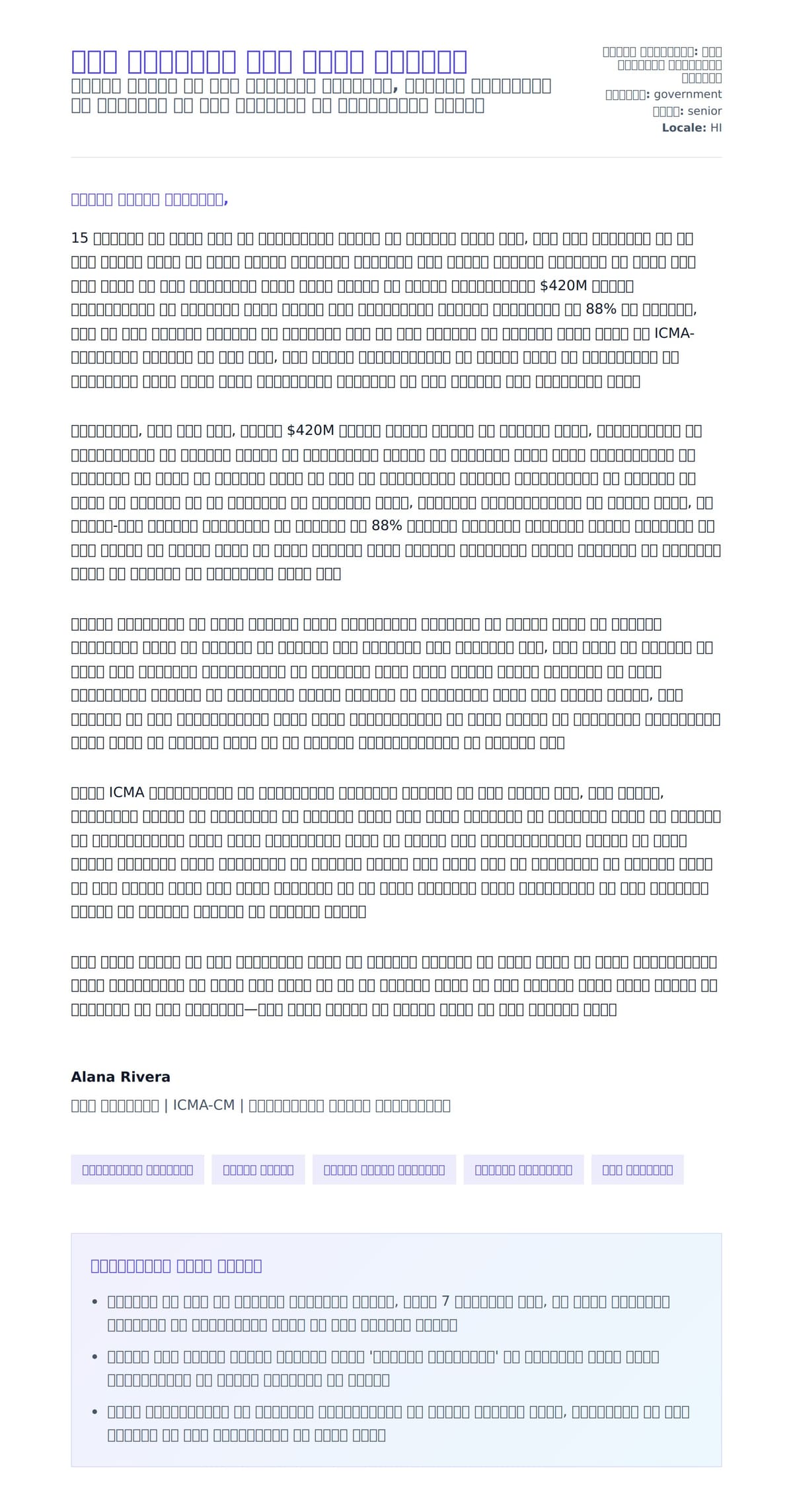 नगर प्रबंधक कवर लेटर उदाहरण के लिए कवर पत्र पूर्वावलोकन