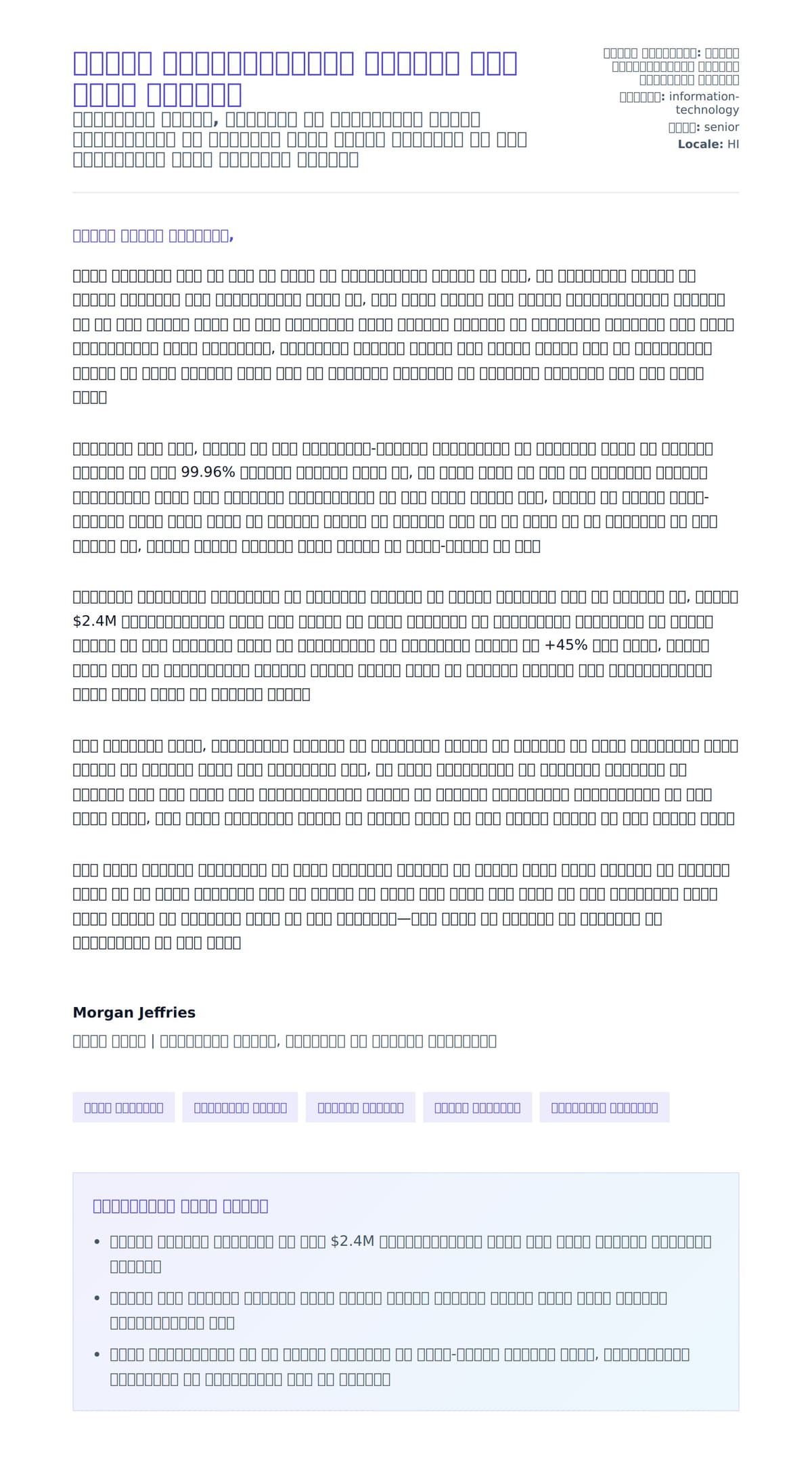 सूचना प्रौद्योगिकी पेशेवर कवर लेटर उदाहरण के लिए कवर पत्र पूर्वावलोकन