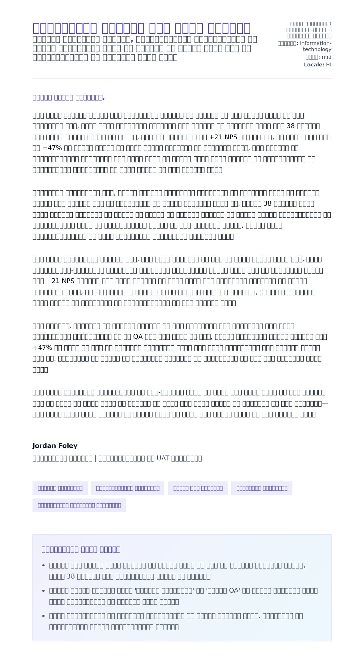 सॉफ्टवेयर टेस्टर कवर लेटर उदाहरण के लिए कवर पत्र पूर्वावलोकन