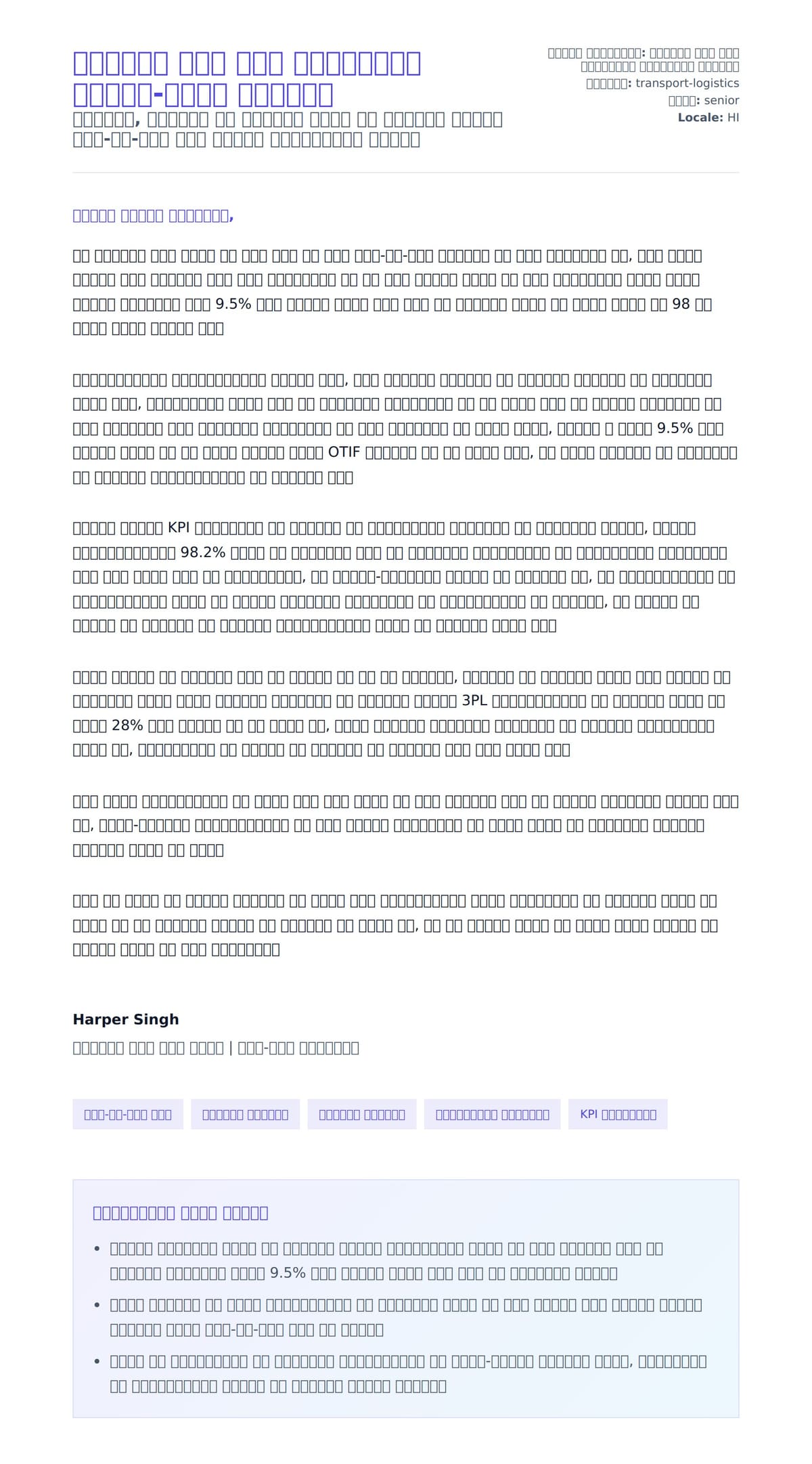 परिवहन एवं रसद विशेषज्ञ आवेदन-पत्र उदाहरण के लिए कवर पत्र पूर्वावलोकन