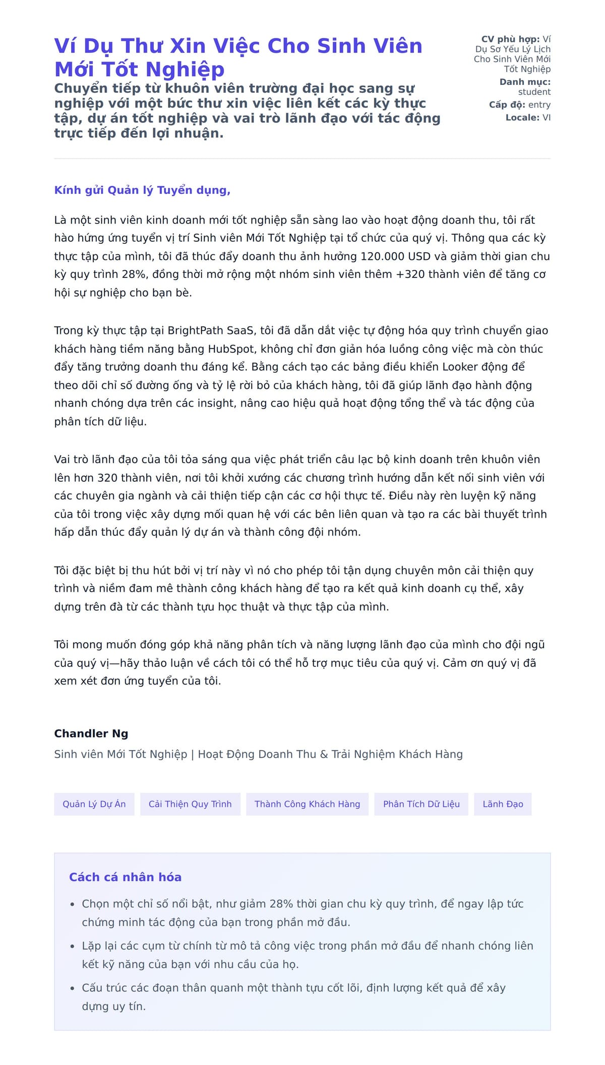 Bản xem trước thư xin việc cho Ví Dụ Thư Xin Việc Cho Sinh Viên Mới Tốt Nghiệp