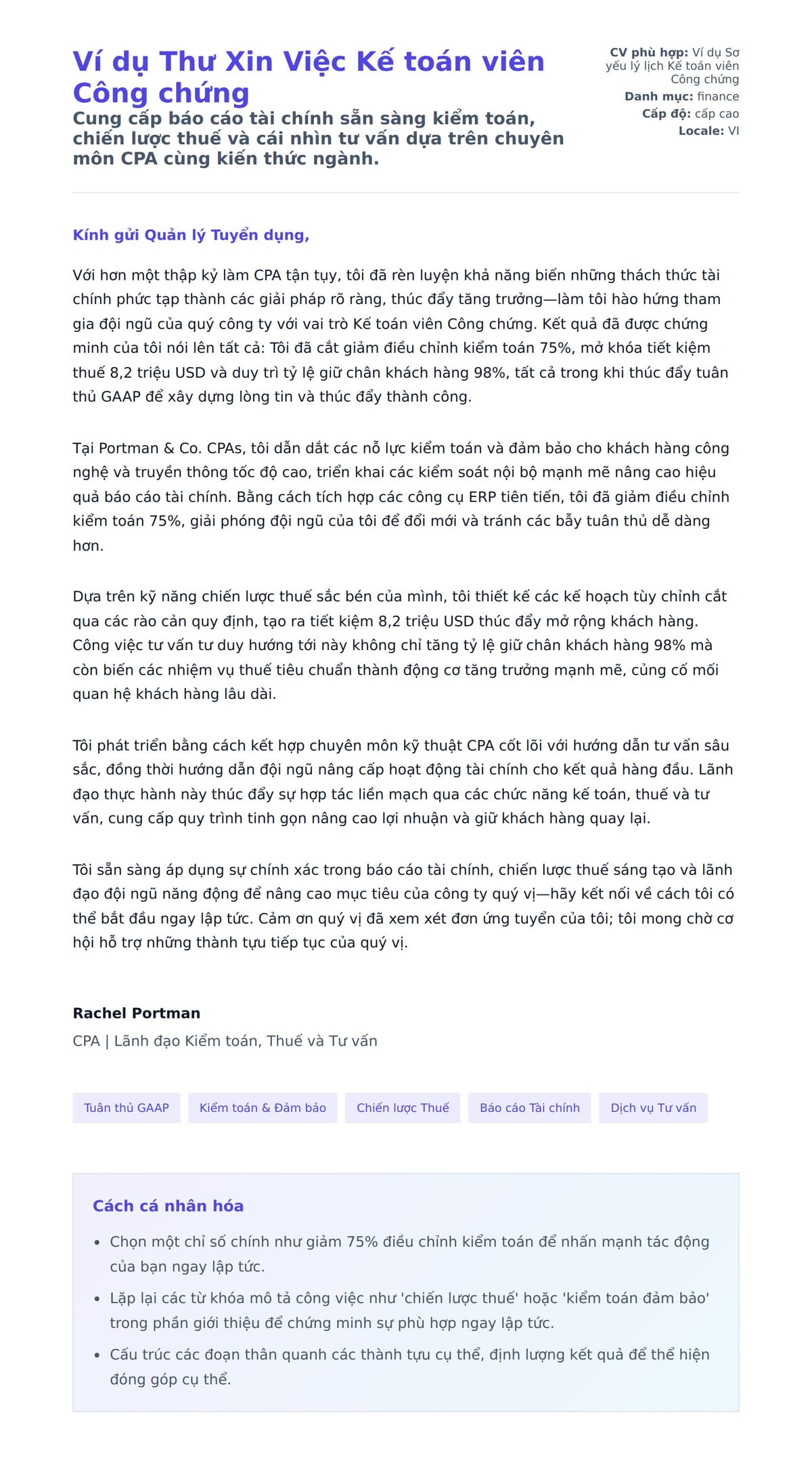 Bản xem trước thư xin việc cho Ví dụ Thư Xin Việc Kế toán viên Công chứng