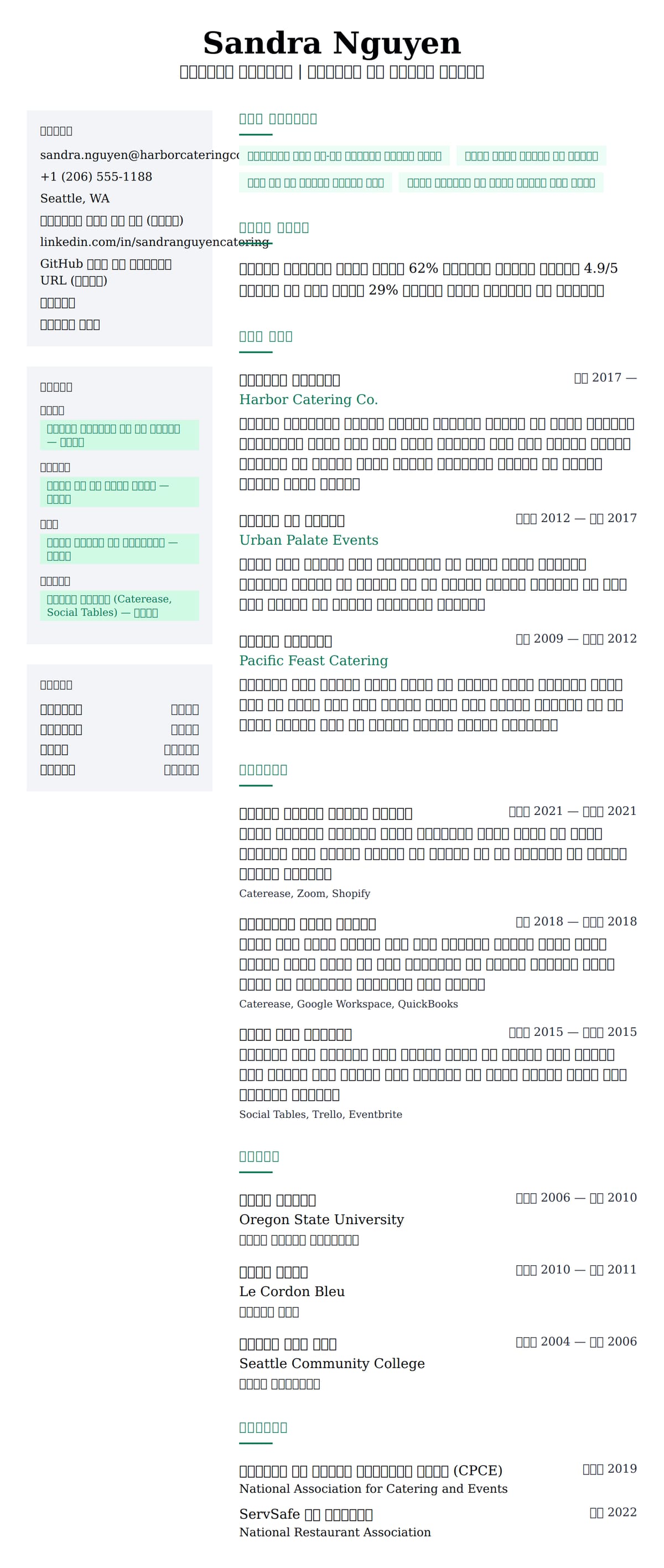 ለ የአቅርቦት ባለሙያ የሥራ ታሪክ ምሳሌ የስሌታ መግለጫ