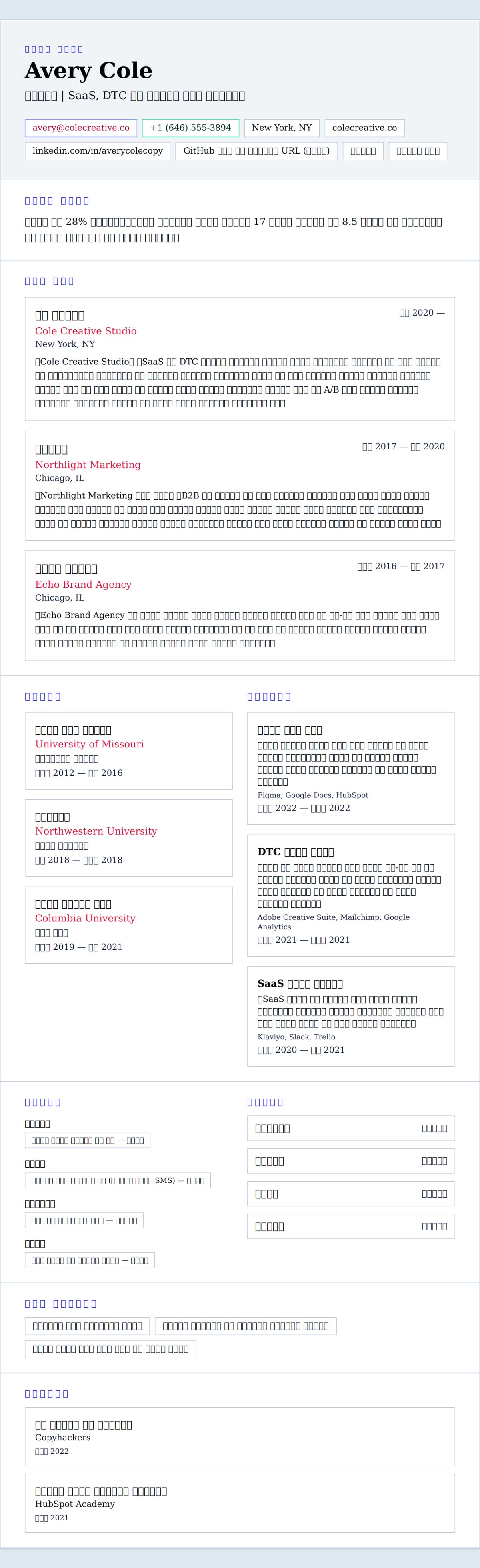 ለ ኮፒሬተር ሪዙሜ ምሳሌ የስሌታ መግለጫ