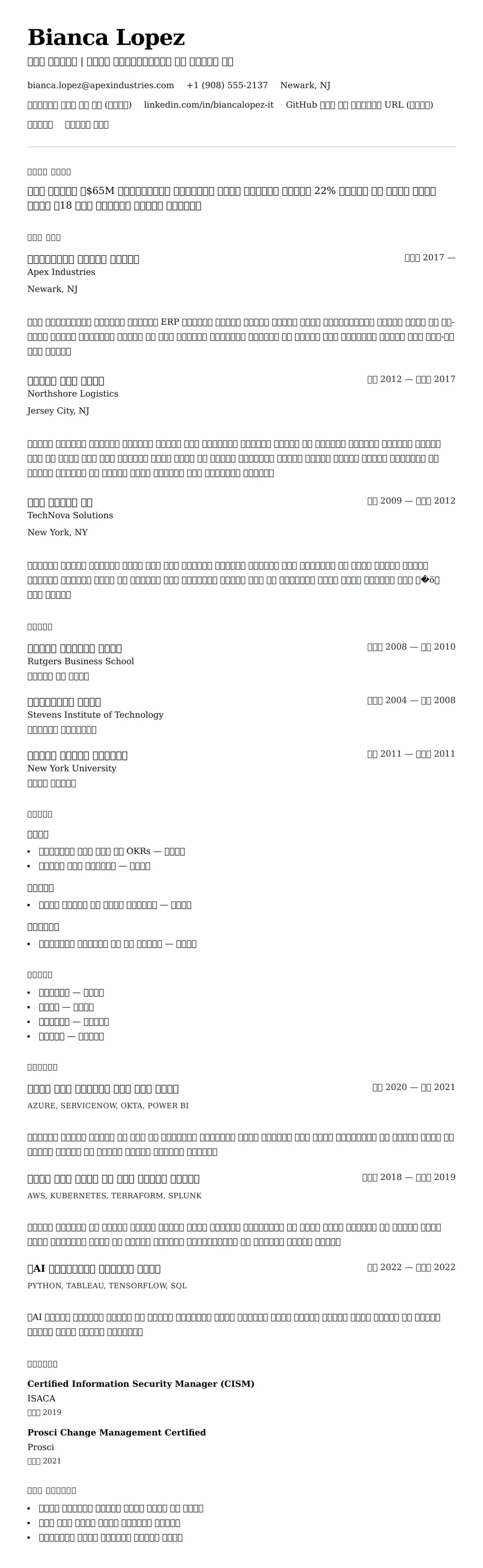 ለ አይቲ ዲሬክተር ሪዩመ ምሳሌ የስሌታ መግለጫ