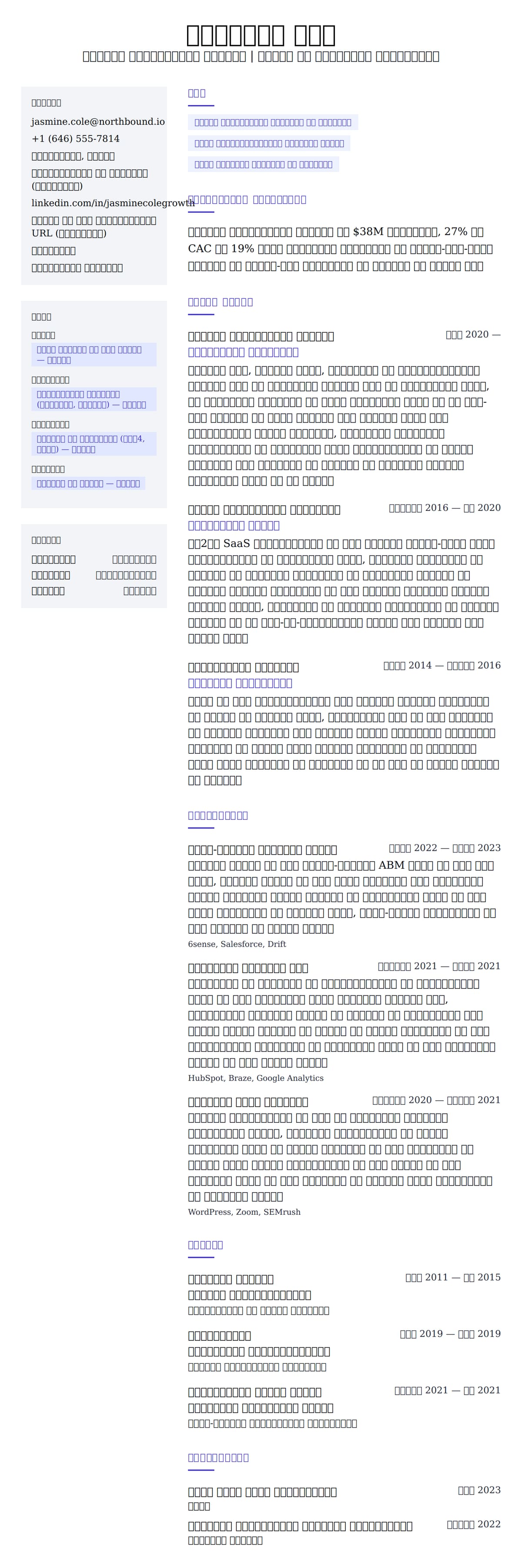 डिजिटल मार्केटिंग मैनेजर रिज्यूम उदाहरण के लिए रिज्यूम पूर्वावलोकन