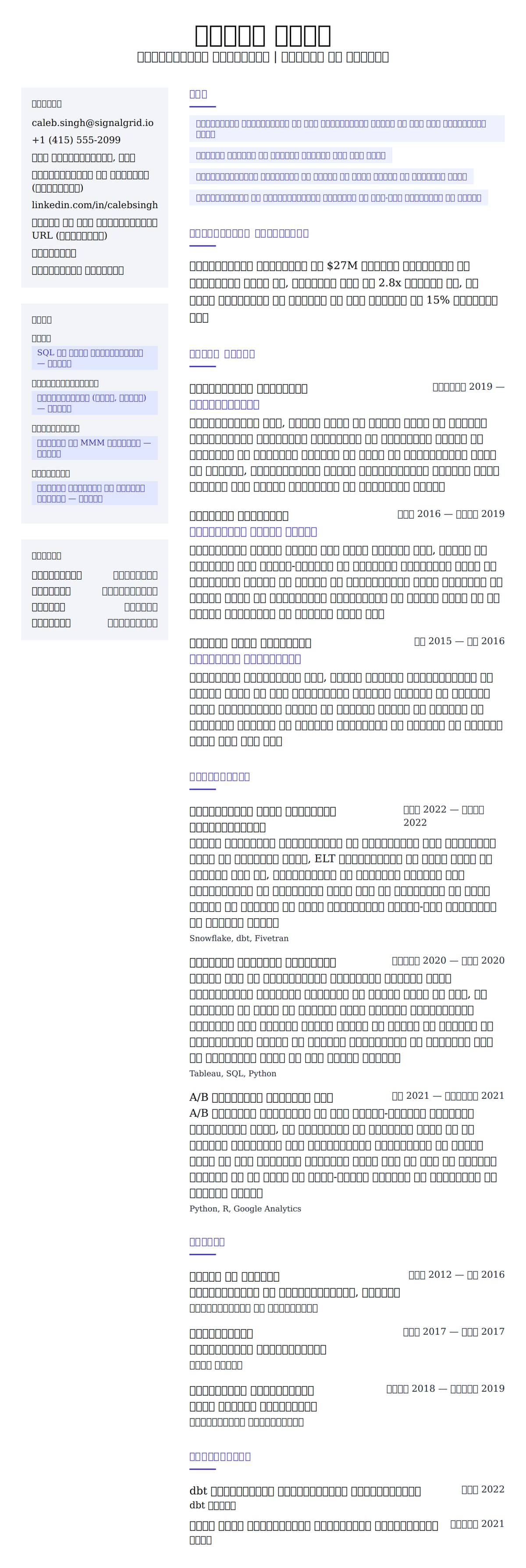 मार्केटिंग विश्लेषक रिज्यूमे उदाहरण के लिए रिज्यूम पूर्वावलोकन