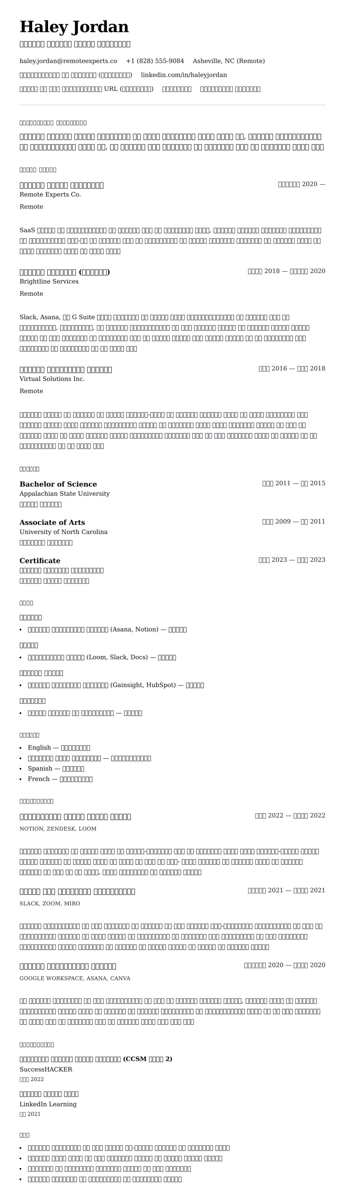 घर से काम करने वाला पेशेवर रिज्यूमे उदाहरण के लिए रिज्यूम पूर्वावलोकन