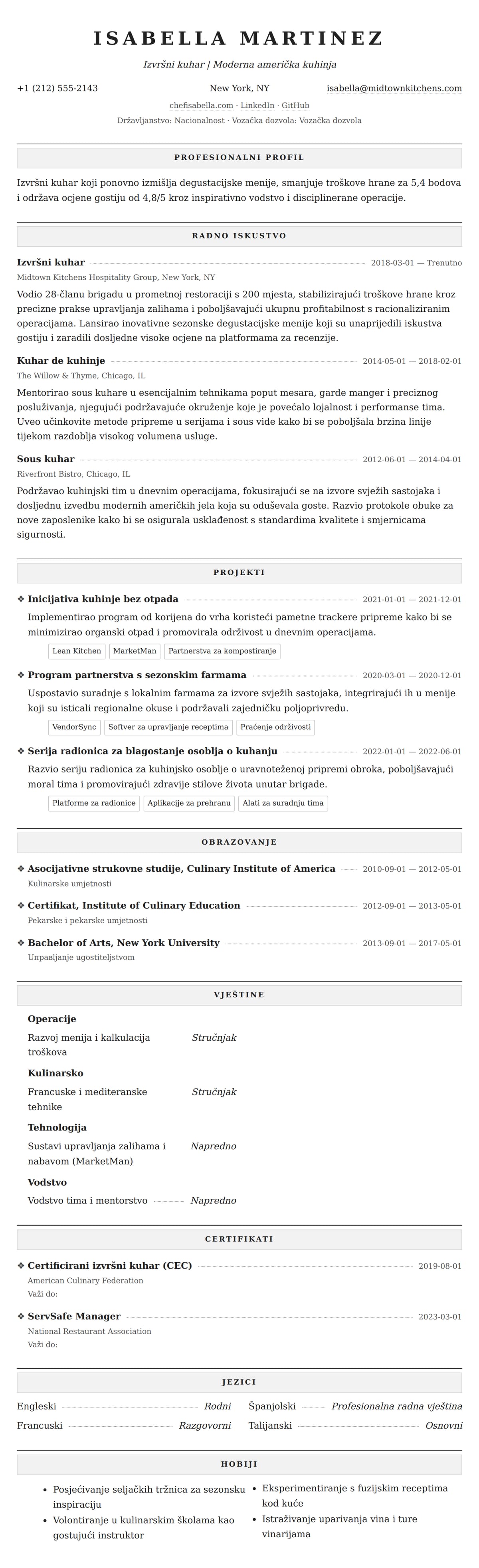 Pregled životopisa za Primjer Životopisa Kuhara