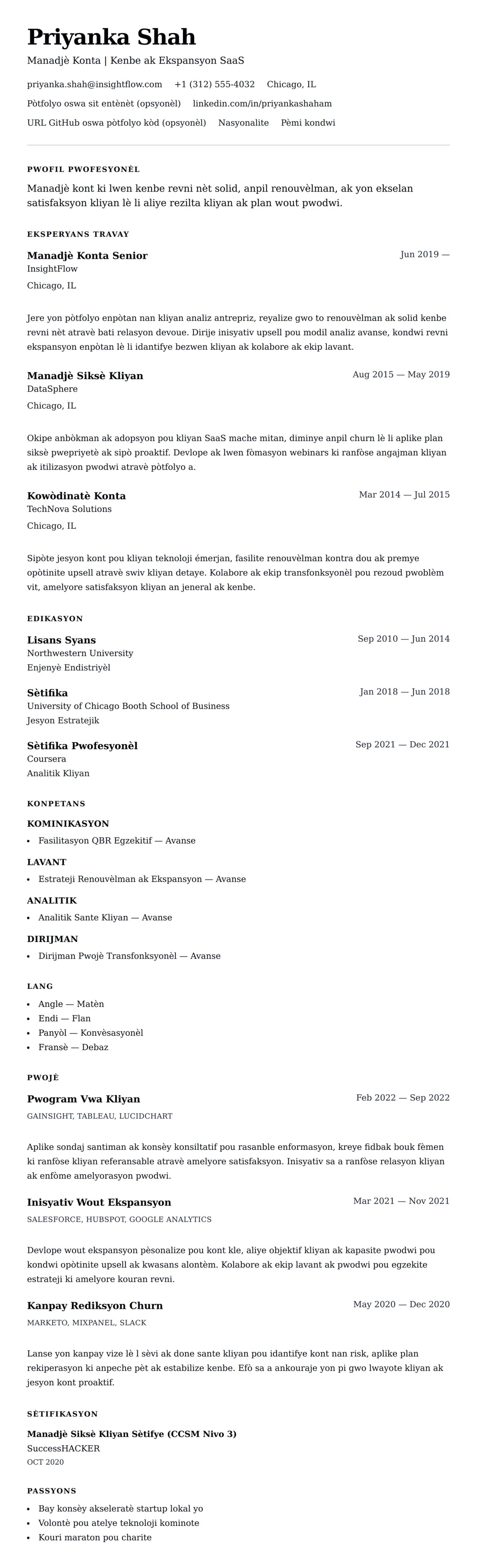 Premye gade rezime pou Egzanp Rezime Manadjè Konta