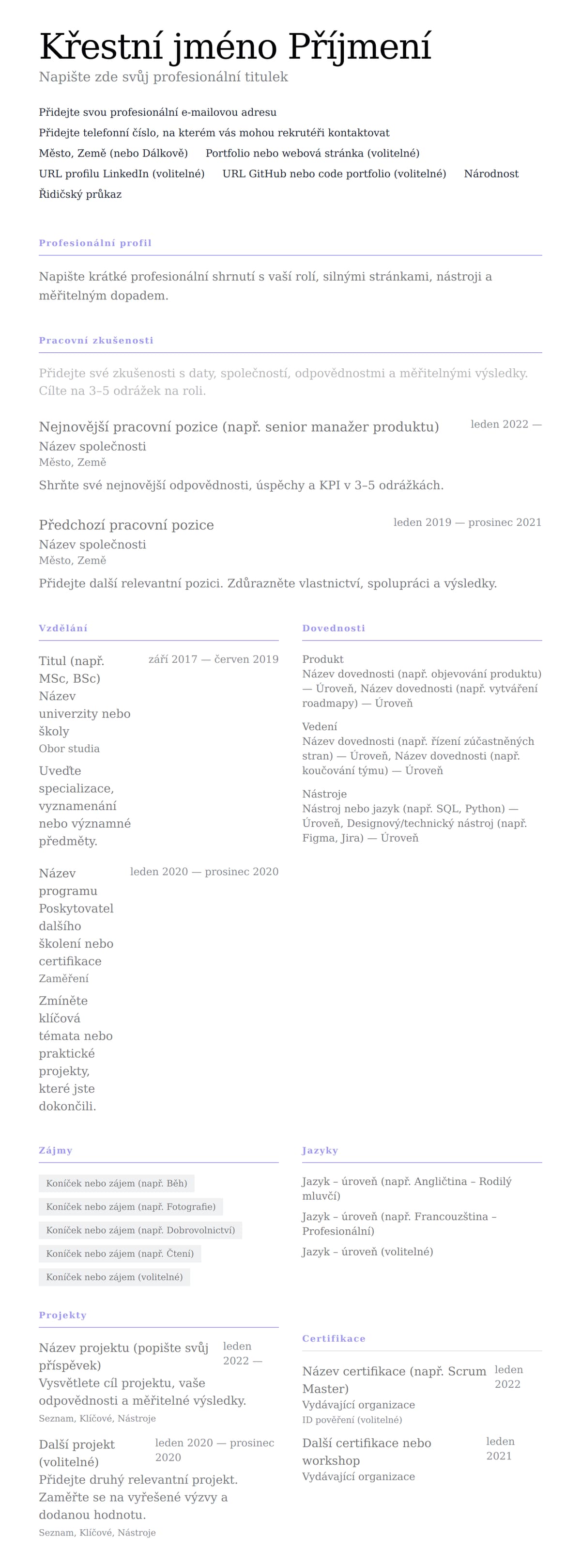 Minimalistický preview