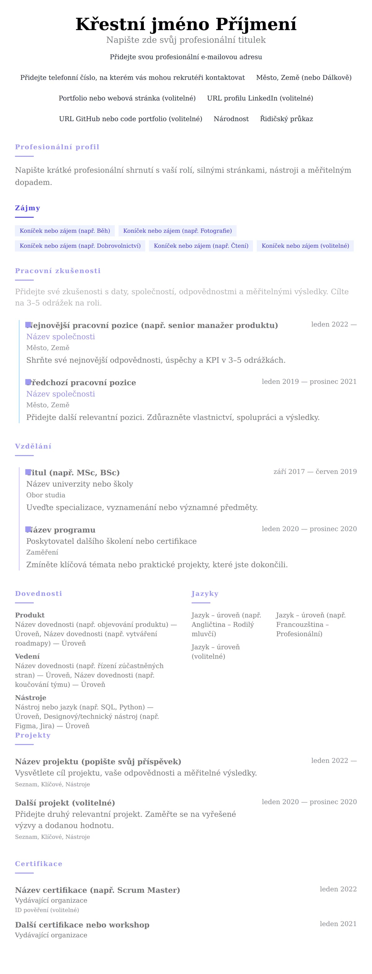 Časová osa preview