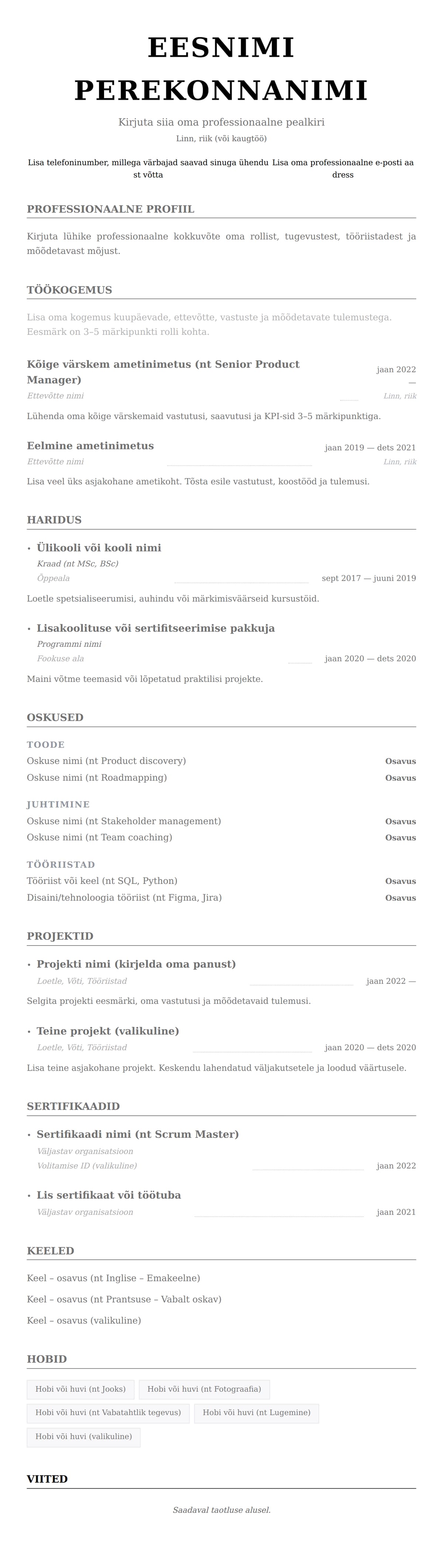 Klassikaline preview