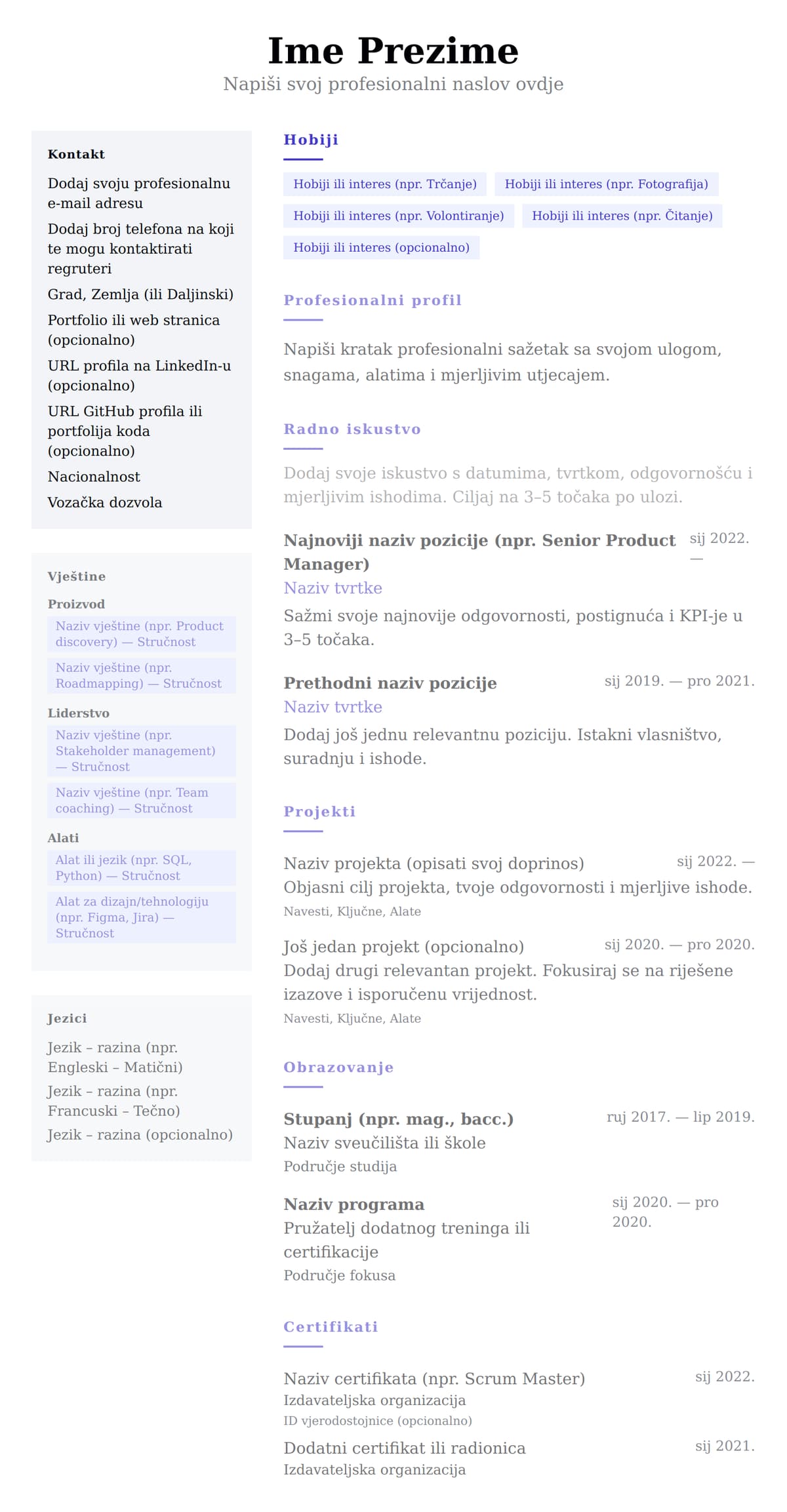 Dvije kolone preview