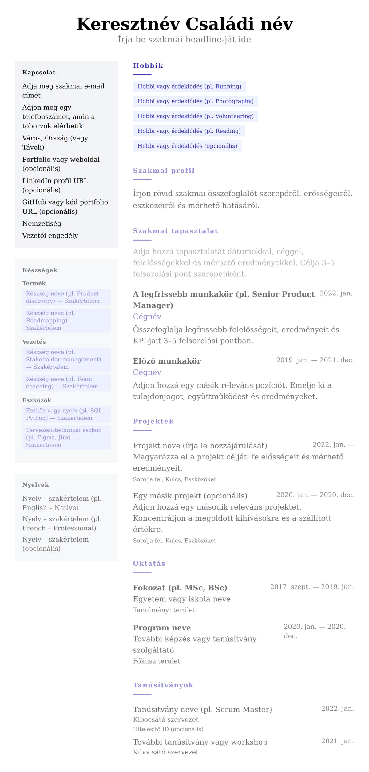 Kétoszlopos preview