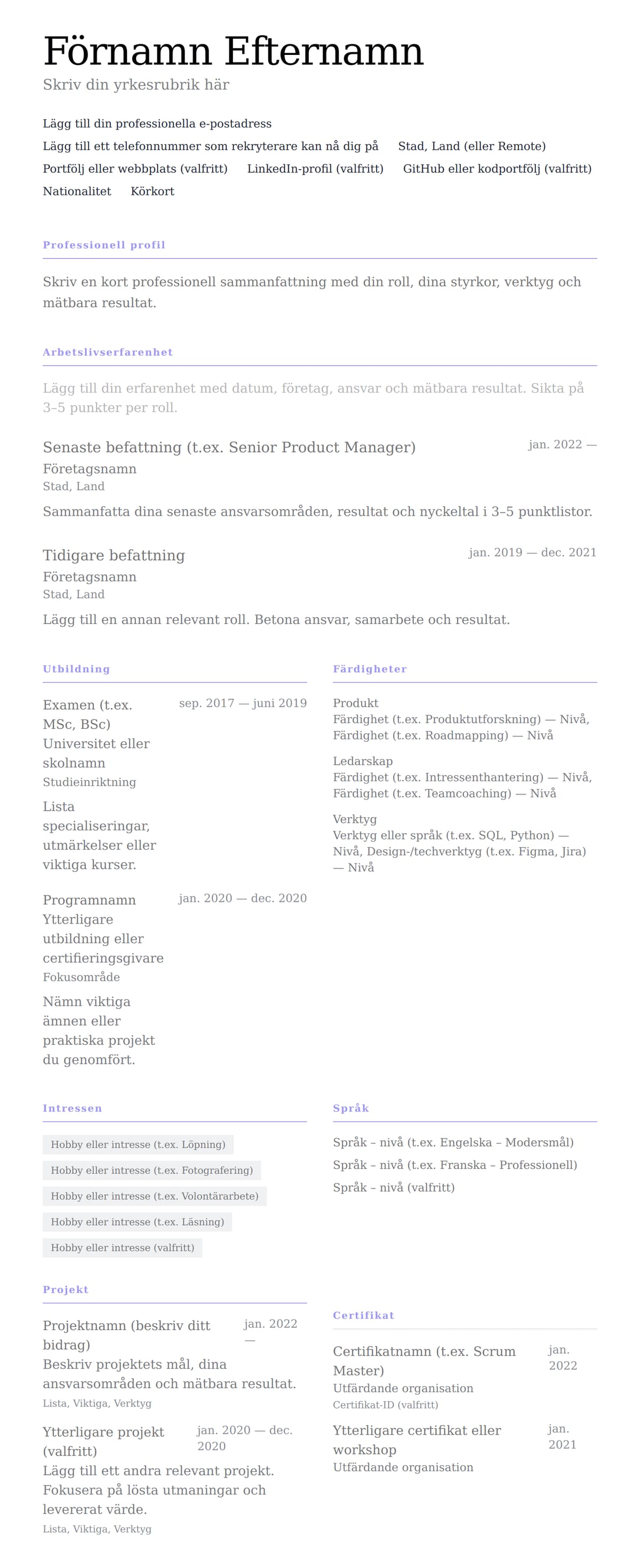 Minimalistiska preview